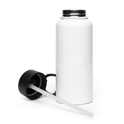 360 Elite Stainless steel water bottle with a straw lid