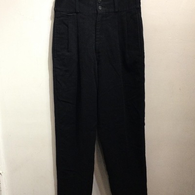 Monsieur nicole ( matsuda ) black nuback pants 80s - Thumbnail 1