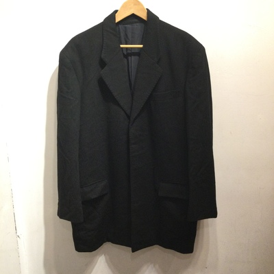 Masayuki Abo black cashmere middle coat