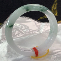 Natural jade bracelet ice glutinous floating flower jade bracelet female circle imperial concubine jade bracelet prosperous husband bracelet - Thumbnail 2