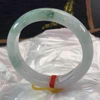 Natural jade bracelet ice glutinous floating flower jade bracelet female circle imperial concubine jade bracelet prosperous husband bracelet - Thumbnail 9