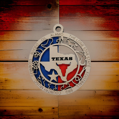 #292 Texas Christmas Ornament