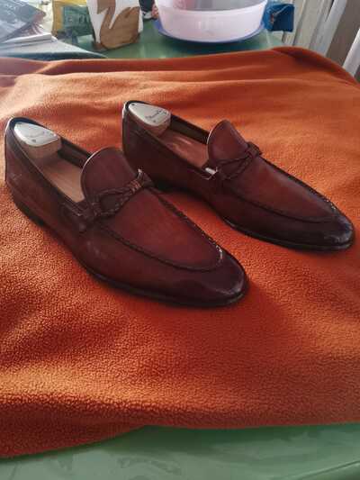 Hand Made Decent Brown Leather Loafers Moccasin Formal Shoes
