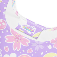 Cherry Blossom Dreams Purple Skater Dress - Thumbnail 6
