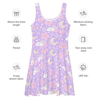 Cherry Blossom Dreams Purple Skater Dress - Thumbnail 9