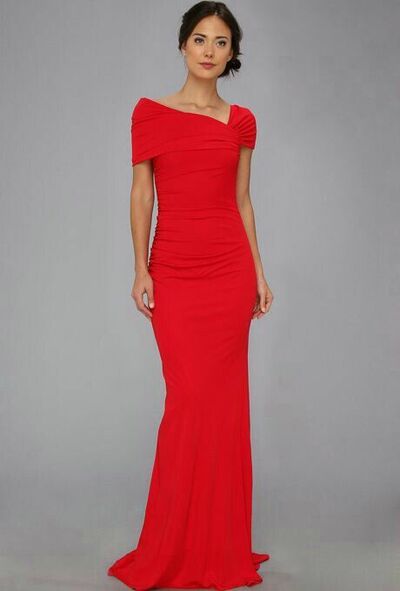 Coral Shealth Mother Of The Bride/Groom Dresses Simple Groom Mother Dresses For Weddings Evening Formal Party Dress