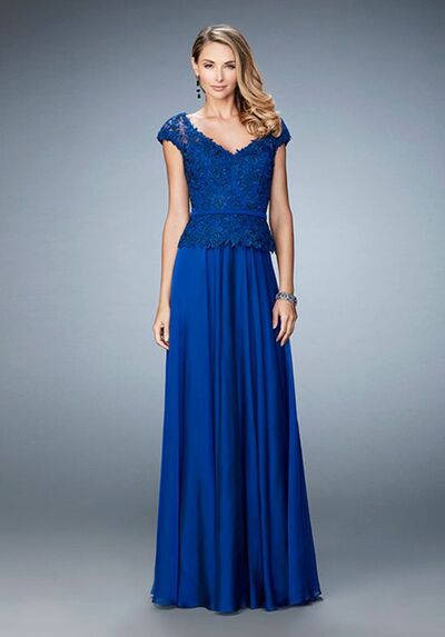 Royal Blue Mother of the Bride/Groom Dress Elegant Simple Lace Evening Formal Party Gown