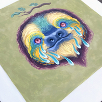 ORIGINAL "Sloth" Painting - Thumbnail 1