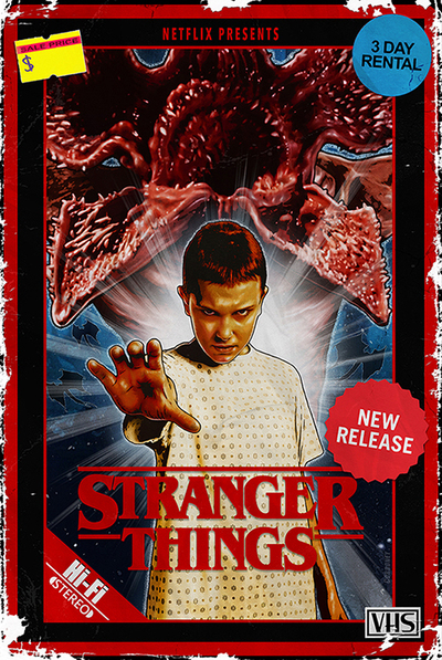 Stranger Things Season Four VHS Artist Print