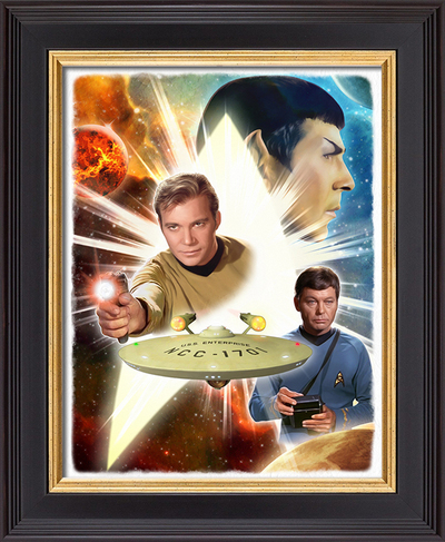 Star Trek: Fifty Years of the Future (Original Hand Embellished Canvas Artwork)
