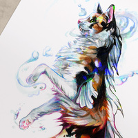 Calico Koi Cat I - Premium Holographic Poster - Thumbnail 3