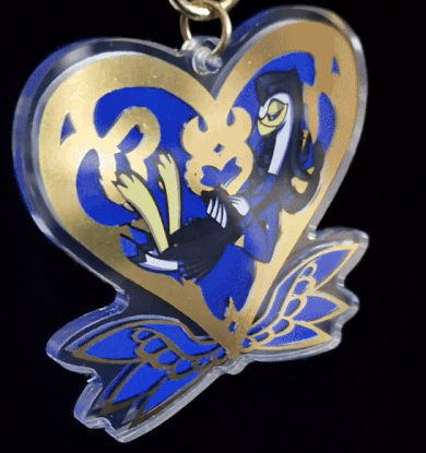 Hot Gold Stamped Keychain - Cash Money The Secretary Bird