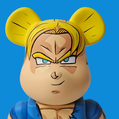 Custom bearbrick 400% by dhani barragan "goku ssj"  - Thumbnail 3