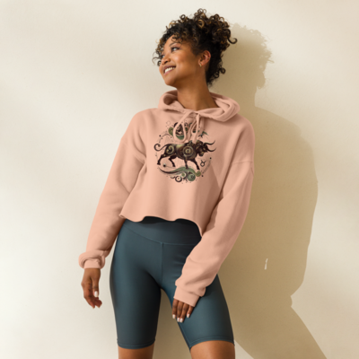Taurus Zodiac series Crop Hoodie