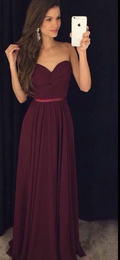 Elegant Mother of the Bride/Groom Dress Simple Wine Red Evening Formal Prom Dress