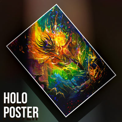 Epic Dragon - Premium Holographic Poster