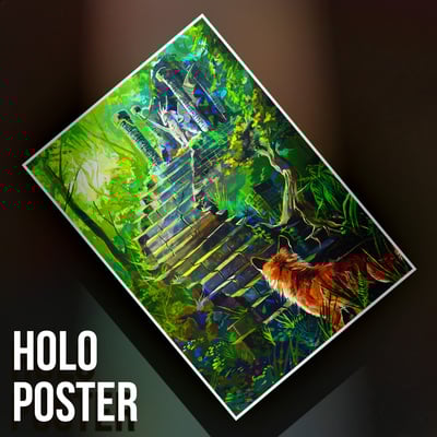 Enchanted forest - premium holographic poster - Thumbnail 4