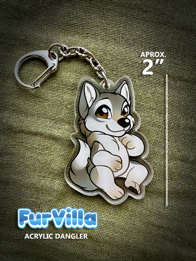 Acrylic Dangler - Wolf