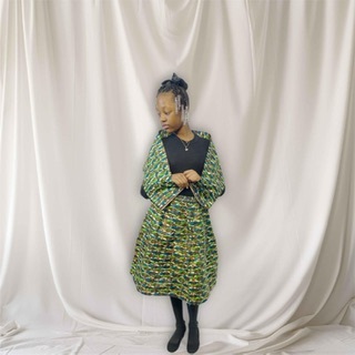 Green Young Girl Skirt Set