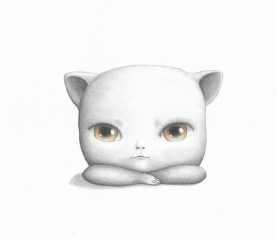 Sketch Drawing by Clementine Bal "Petit Chat"