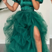 Birthday photoshoot dress, Tutu/ tulle dress, Prom Gowns,Prom Dresses Z52 - Thumbnail 1