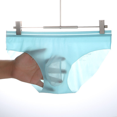 6PK Mixed colors Men's sexy underwear lingerie translucent quick-dry pouch briefs 3058SJ