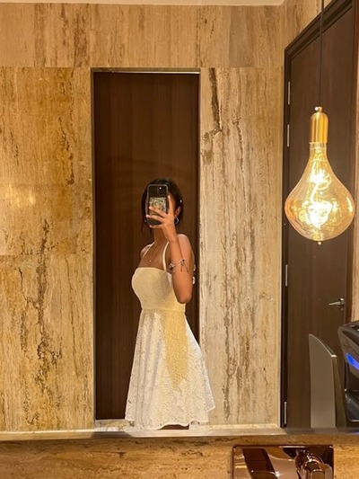 Short Ivory Party Dress Short Prom Dress, PD230324