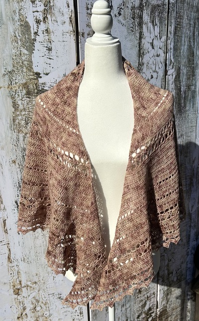 Adalia Shawl, Half Circle Shawl Hand made