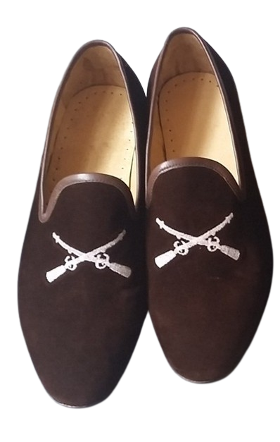 Crafted Leather Brown Velvet Loafers Moccasin Loafers Dress Shoes