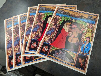 The Lion in Winter - Christmas Print