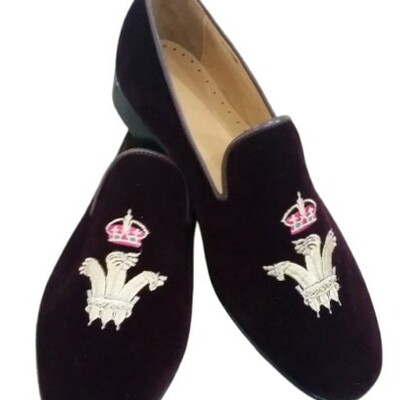 Crafted leather men velvet loafers moccasin dress shoes - Thumbnail 4