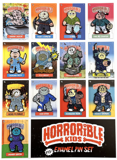 F13th Horrorible Kids Enamel Pin Set