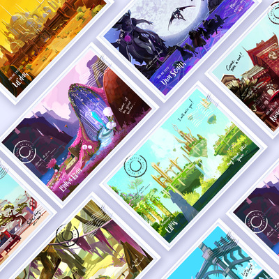 (2022) FF14 Postcard Small Prints