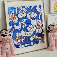 Oversize Varnish Print by Miguel Ángel Fúnez "Blue Cosmic Cat Mincemeat" - Thumbnail 7