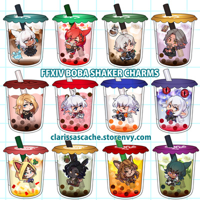 FFXIV Boba Shaker Charms
