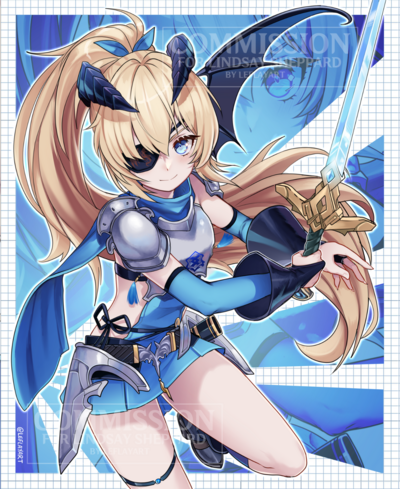 Goddess of Victory NIKKE "Guillotine Winter Slayer" *HOLOGRAPHIC* Autographed Print