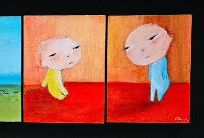 Painting by delChicca "Child's play"