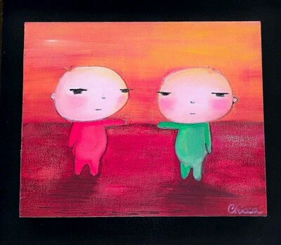 Painting by delChicca "It was Him"