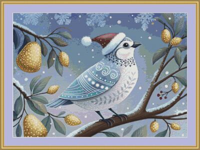 Golden Pears Cross Stitch Pattern