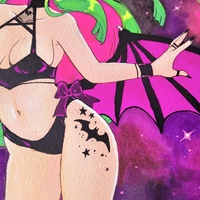 7 x 10 inch Morrigan painting  - Thumbnail 2