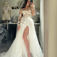 Appliques wedding dress, cheap wedding dress, cheap wedding gown, bridal wedding dress,W51 - Thumbnail 2