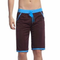2PK Wangjiang men's drawstring quick-drying sports running gym shorts Coffee 2012ZK  - Thumbnail 3