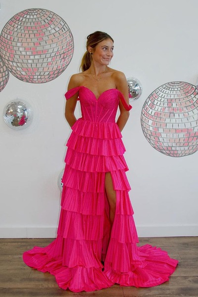 Charming Sweetheart Satin A Line Long Prom Dresses with Beading ,PD230783