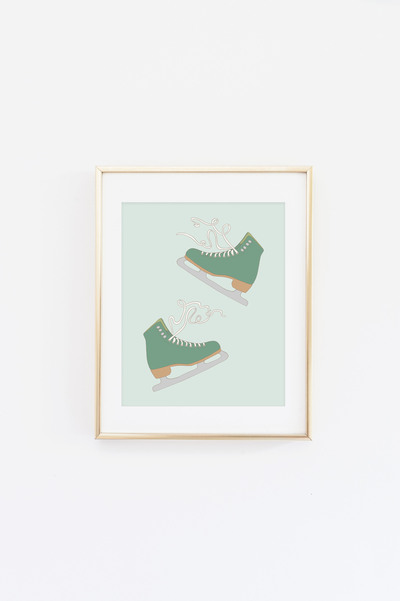 Ice Skates 4 Print