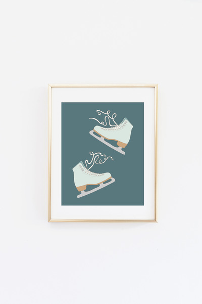 Ice Skates 2 Print