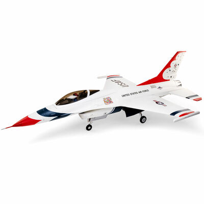 E-flite EFL87970 F-16 Falcon Thunderbird 80mm EDF ARF Plus Jet RC Airplane