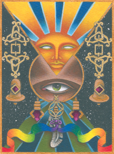 "Purification Bells" hand-painted giclee