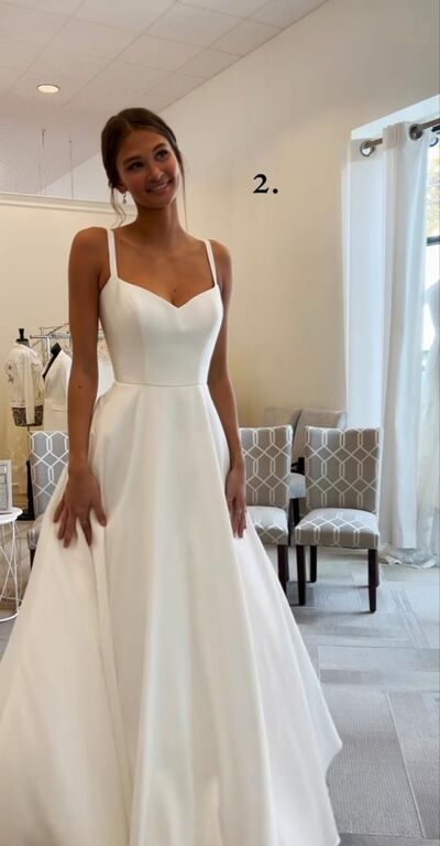 Elegant A Line Beach Boho Wedding Dress Bridal Gowns
