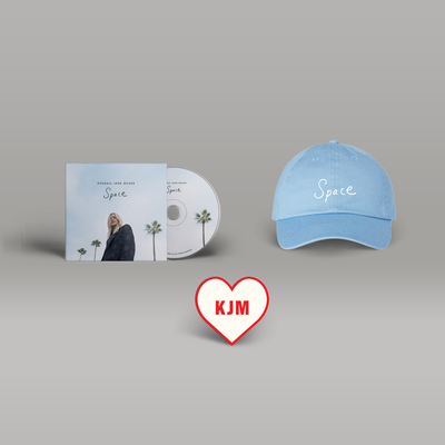 KJM - "Space" Signed CD + Hat + Sticker Bundle