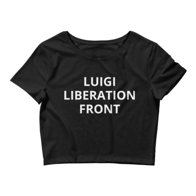 LUIGI LIBERATION FRONT (LLF) Womens Crop Tee